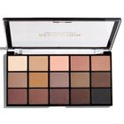 Makeup Revolution, Re-Loaded, paleta cieni do powiek, Basic Mattes