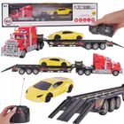 Maksik, ciężarówka laweta z pojazdem, zdalnie sterowana