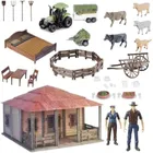 Maksik, farma domek rolnika, zestaw figurek