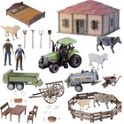 Maksik, farma domek rolnika, zestaw figurek