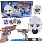 Maksik, pistolet i miecz interaktywny, maska, zestaw kosmiczny