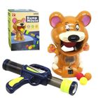 Maksik, pistolet na kulki piankowe, mysz z licznikiem strzałów, zestaw strzelniczy