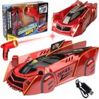 Maksik, pojazd jeżdżący po ścianach, zdalnie sterowany, czerwony