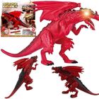 Maksik, smok, figurka interaktywna, czerwony