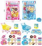 Maksik, supermarket, zestaw z wózkiem i akcesoriami, 1 szt.