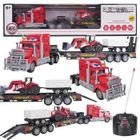 Maksik, tir laweta z traktorem i przyczepką