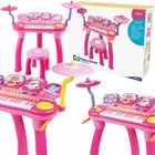 Maksik, zestaw muzyczny, pianinko z perkusją i mikrofonem