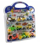 Maksik, zestaw samochodów budowlanych, 9 szt.