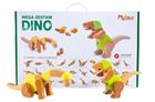 MalBlo, Dino, klocki drewniane, 33 elementy