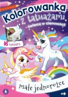 Małe jednorożce. Kolorowanka z tatuażami