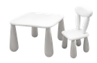 Maltex, Luna, zestaw dla dzieci: stolik + krzesełko, szary