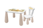 Maltex, Madagaskar, Luna, zestaw dla dzieci: stolik + krzesełko, beżowy