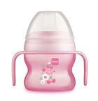 MAM, Starter Cup, kubek niekapek z miękkim ustnikiem, różowy, 4m+, 150 ml