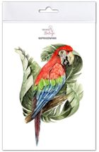 Mama Maluje, naprasowanki na ubrania, Papuga Ara zielonoskrzydła