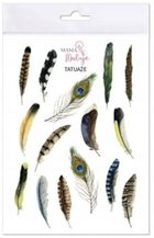 Mama Maluje, tatuaże zmywalne, Pióra