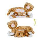 Mamanimals, mama kot z 3 małymi kociakami, zestaw maskotek, rude