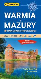 Mapa atrakcji turystycznych. Warmia i Mazury 1:225 000