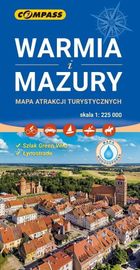 Mapa atrakcji turystycznych. Warmia i Mazury