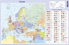 Mapa Europy, podkładka na biurko, mata