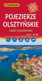 Mapa. Pojezierze Olsztyńskie część południowa