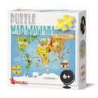 Mapa świata, puzzle, 100 elementów