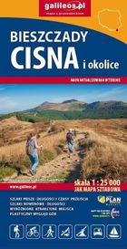 Mapa turystyczna. Bieszczady, Cisna i okolice 1:25 000