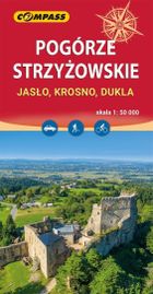Mapa turystyczna. Pogórze Strzyżowskie. Jasło, Krosno