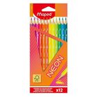 Maped, kredki trójkątne, neon, 12 kolorów
