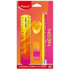 Maped, Neon, zestaw artukułów szkolnych, 5 elementów
