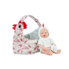 Marina&Pau, Mini Golosinas, lalka hiszpańska, Kogucik z nosidełkiem, 21 cm