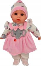 Mario, interaktywna lalka bobas, słonik, 45 cm