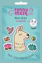 Marion, Funny Mask, maseczka na tkaninie, kojąca lama, 1 szt.