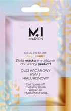 Marion, Golden Glow, złota maska metaliczna do twarzy, Peel-Off, 6 g