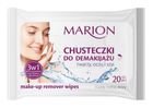 Marion, Make-up Remover Wipes, chusteczki do demakijażu twarzy oczu i szyi, 20 szt.
