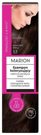 Marion, szampon koloryzujący 4-8 myć, nr 41. kawowy brąz, 100 ml