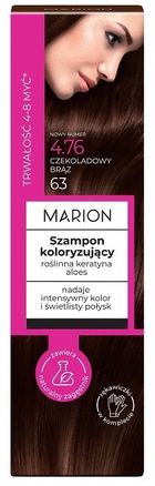 Marion, szampon koloryzujący, 4-8 myć, nr 476 czekoladowy brąz, 100 ml