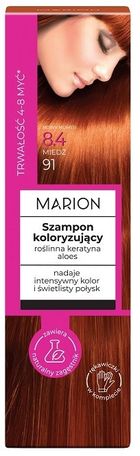 Marion, szampon koloryzujący, 4-8 myć, nr 84.miedź, 100 ml