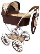 Mariotoys, retro wózek dla lalek z torbą