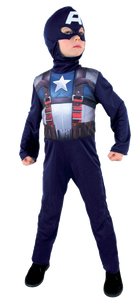 Marvel Super Heroes, Kapitan Ameryka, strój karnawałowy dla dzieci, z maską, rozmiar 104 cm