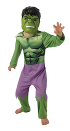 Marvel Super Heroes, strój karnawałowy dla dzieci z maską, Hulk, rozmiar 98-116