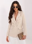 Marynarka damska, beżowa, Italy Moda