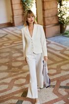 Marynarka damska, biała, Moodo