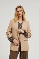 Marynarka damska, brązowa, Moodo