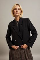 Marynarka damska, czarna, Moodo