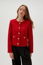 Marynarka damska, czerwona, Moodo