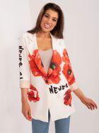 Marynarka damska, ecru, Italy Moda