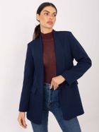 Marynarka damska, granatowa, Italy Moda