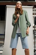 Marynarka damska, khaki, Moodo