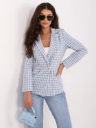Marynarka damska, niebieska, Italy Moda
