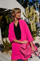 Marynarka damska, różowa, Moodo